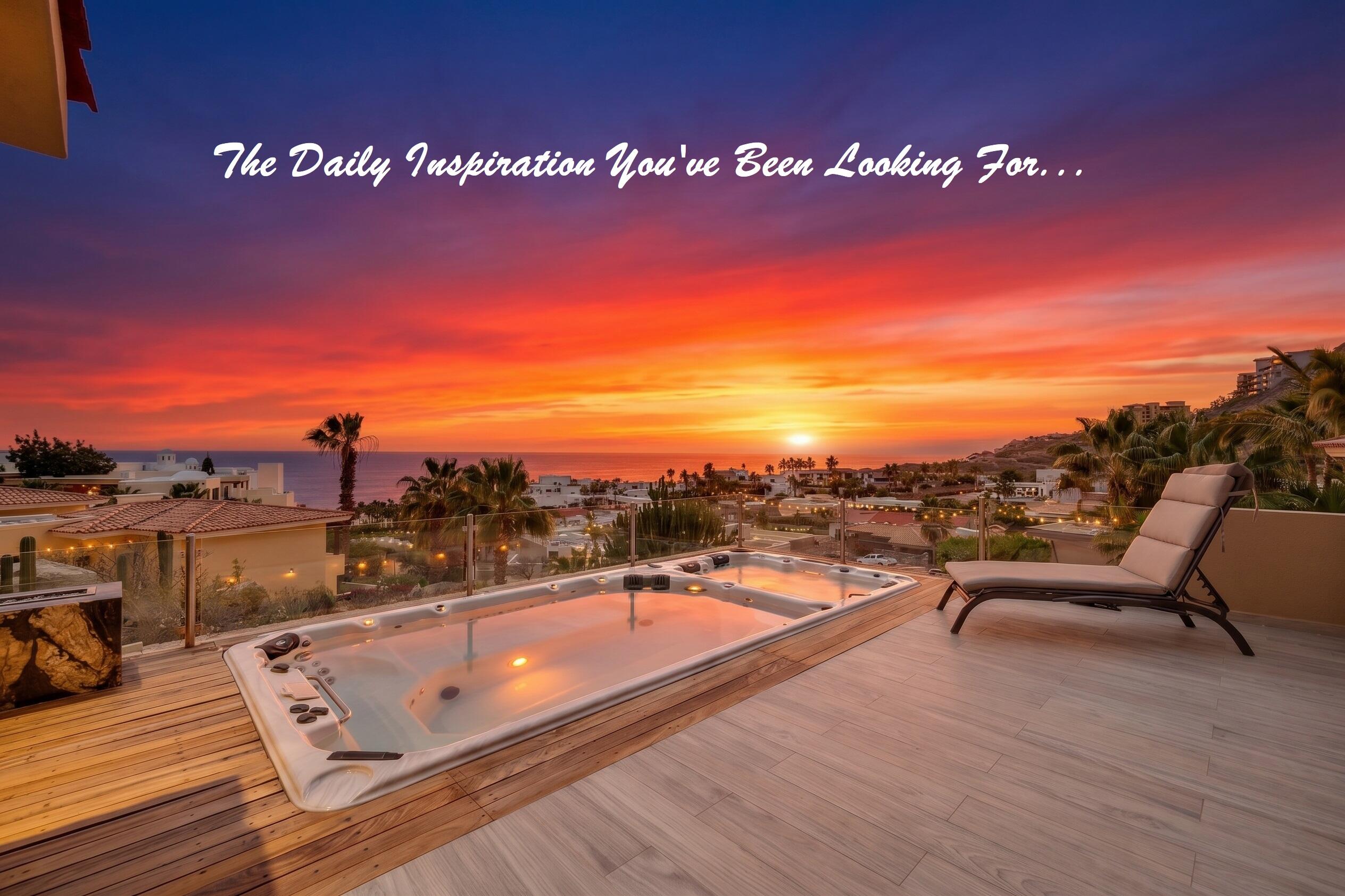 Los Cabos Cresta Del Mar Mediterranean-style Home with a poolside bar and generously proportioned patio with its water features, putting green, pool and spa create a playful inviting atmosphere where friends and family will want to gather. Sunset cocktails atop the rooftop deck with its arch for sale
