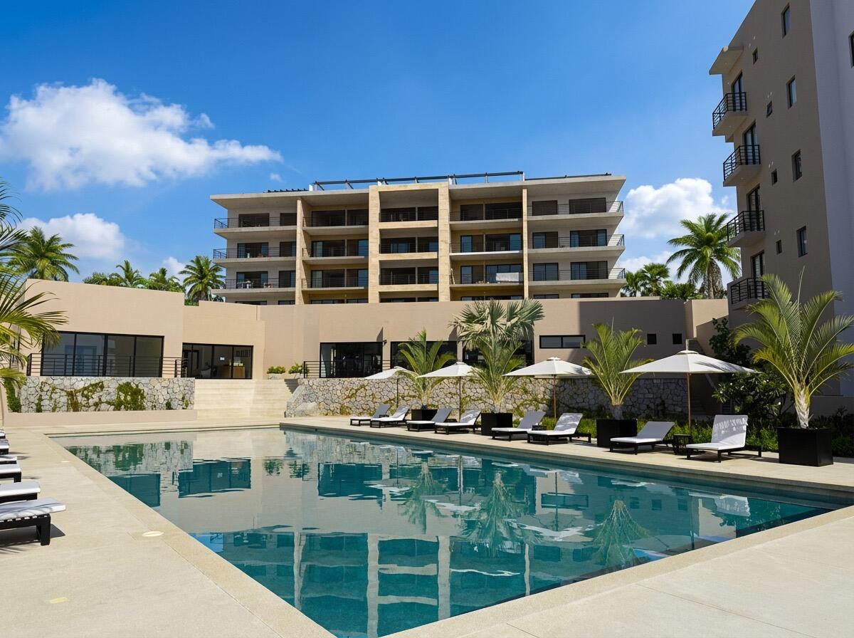 Los Cabos Monte Rocella Welcome to Monte Rocella, a planned master community in the heart of Tezal. This 2 bedroom 2 bathroom 5th floor level PENTHOUSE- OCEAN for sale