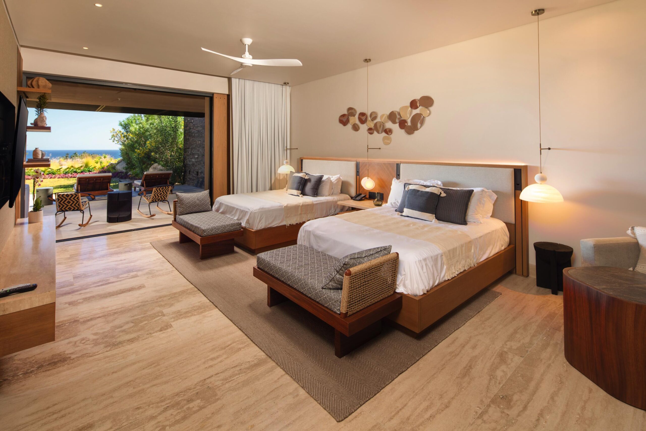 Los Cabos Dunna Welcome to Dunna - A New Standard of Luxury in Cabo. More than a residence, Dunna is a vibrant, fully integrated community where luxury, culture, and recreation converge. Designed by renowned architect Sordo Madaleno, this visionary development seamlessly blends timeless elegance with natural tranquility, offering meticulously crafted residences and garden villas complemented by world-class amenities. Elevated Living, Unmatched Experiences Choose from 13 thoughtfully designed floor plans from 2 - 5 bedrooms ranging from 1,475 - 6,458 sq. ft., featuring seamless indoor-outdoor living, elegant finishes, private rooftops, Jacuzzis, and lush garden terraces. Resort-Style AmenitiesEnjoy unparalleled amenities, including:" Infinity pools (Adults-only, Family, Kids & Oasis)" State-of-the-art wellness & fitness center" Luxury spa (sauna, steam, ice baths, massage suites)" Exclusive rooftop lounges & panoramic for sale
