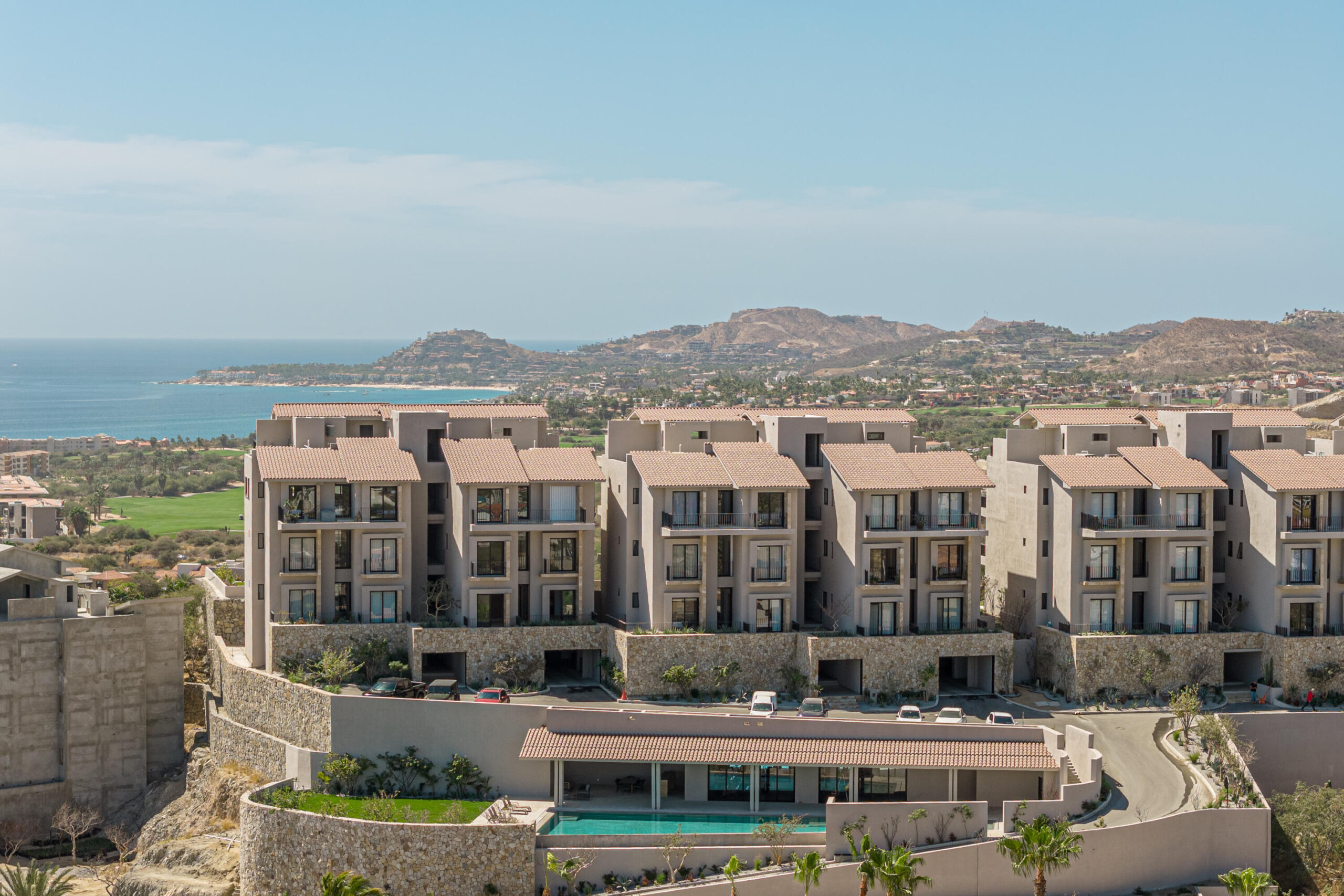 Los Cabos Dos Piedras Experience refined desert living at DOS PIEDRAS Living, an exclusive boutique development in Los Cabos limited to 10 studios and 3 private residences. With delivery anticipated in December 2027, this thoughtfully designed project blends contemporary architecture with Baja's natural beauty, creating a sophisticated and highly desirable environment. Each residence offers open layouts, fully equipped kitchens, elegant living areas, and spa inspired bathrooms, balancing personal enjoyment with rental potential. Residents enjoy amenities including a pool, covered parking, and communal areas. A rooftop terrace with elevator access is exclusively reserved for owners and residents, providing lounge areas, outdoor dining, and BBQ spaces to unwind in a private desert setting. for sale