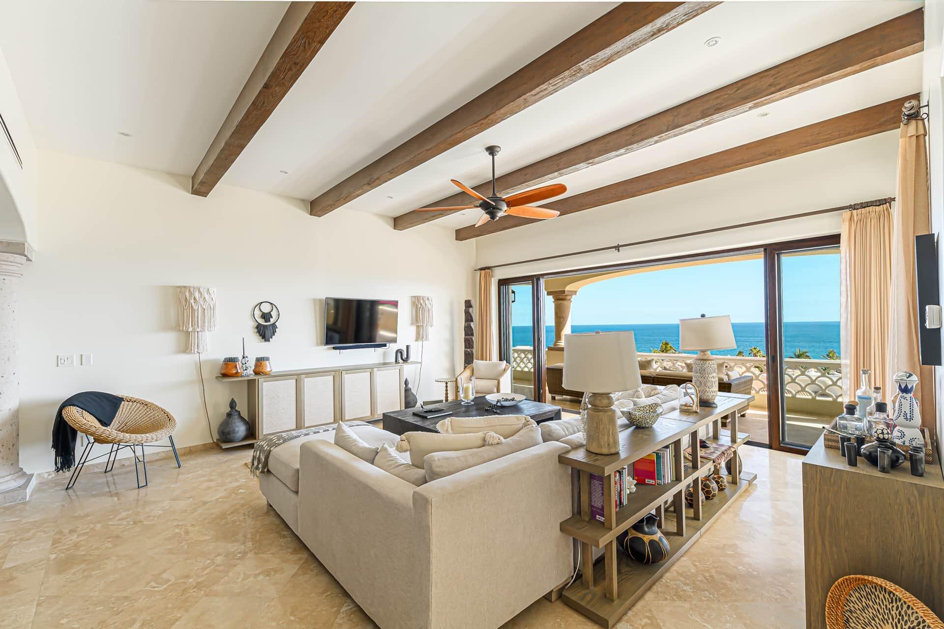 Los Cabos Bahia Del Tezal Fully furnished 2-bedroom, 2-bathroom condominium located on the 5th floor of Bahía del Tezal 505B, offering comfort, convenience, and an excellent location in Cabo San Lucas. This move-in-ready residence features a functional open layout, stylish furnishings, and inviting living spaces designed for everyday living or vacation enjoyment.Ideally situated just minutes from the beach and downtown Cabo San Lucas, you'll enjoy quick access to restaurants, shopping, nightlife, and marina attractions. Residents can also take advantage of the rooftop terrace with beautiful amenities, perfect for relaxing, entertaining, and enjoying the Cabo lifestyle. An excellent opportunity for a full-time residence, vacation home, or investment property. for sale