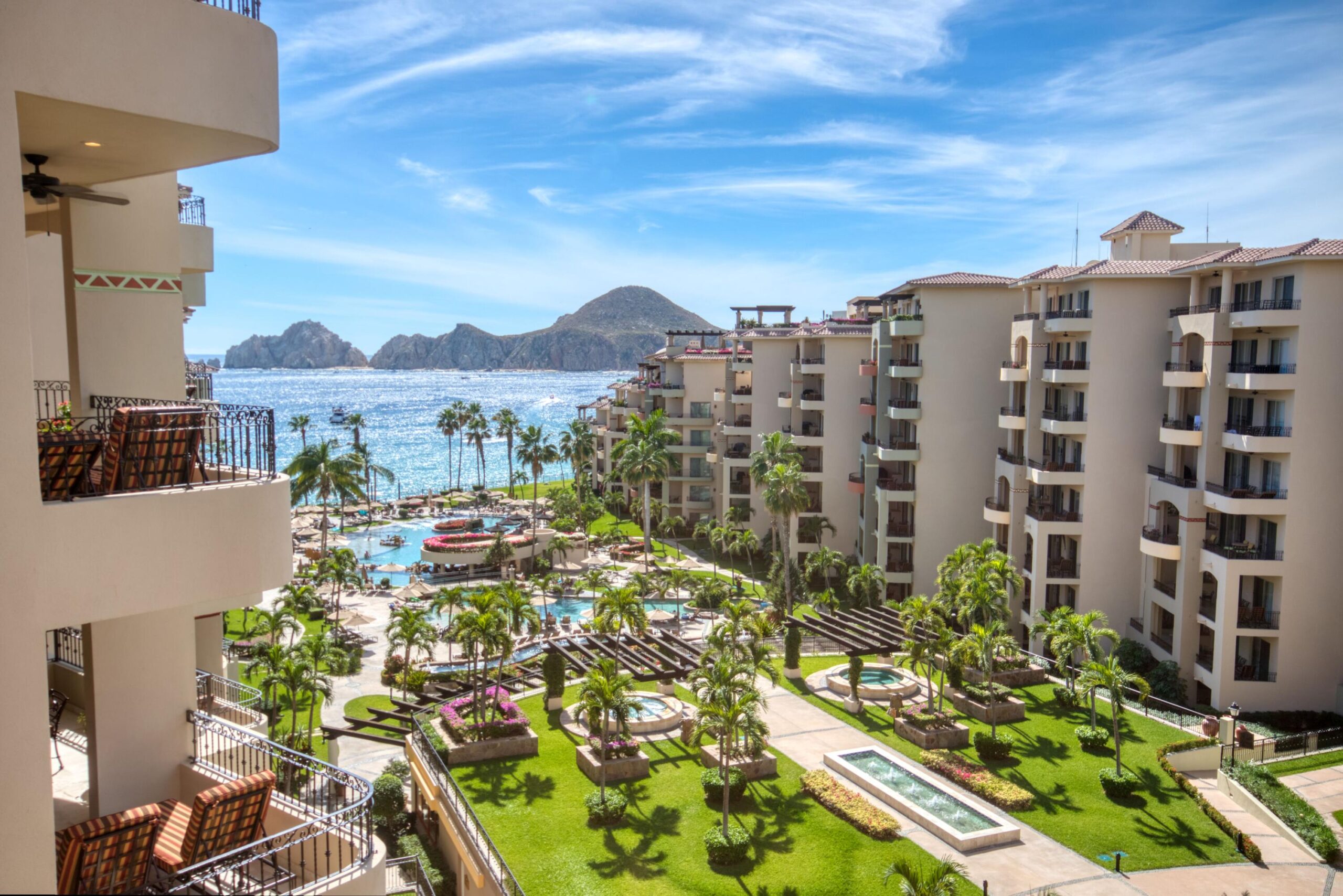 Los Cabos Villa La Estancia Experience the definitive standard of El Médano beach living. This rare 2-bedroom beachfront residence at Villa La Estancia delivers a seamless combination of private condo ownership and high-end resort amenities. Designed with an open-concept layout, the main living area flows into a fully equipped kitchen featuring stainless steel appliances and solid countertops, optimal for effortless entertaining.The primary waterfront suite features a king-size bed, private en-suite bathroom, and direct east-facing positioning to capture the morning light over the bay. The second primary suite offers a queen-size bed, a dedicated sitting area, and direct access to the expansive outdoor terrace. Equipped with a private area and lounge seating, the terrace serves as an extension of the living space, overlooking the water. Positioned steps from Cabo's top dining, shopping, and main swimmable beach, the property includes one assigned underground parking space, making it a highly liquid asset for investment, a premium vacation home, or a full-time coastal residence.Unbeatable--El Médano Beachfront Location with Immediate, direct access to Cabo's premier swimmable beach, walking distance to key restaurants, retail, and marina conveniences. Maximized privacy and functionality for families or rental guests, featuring direct terrace access and dedicated bay for sale