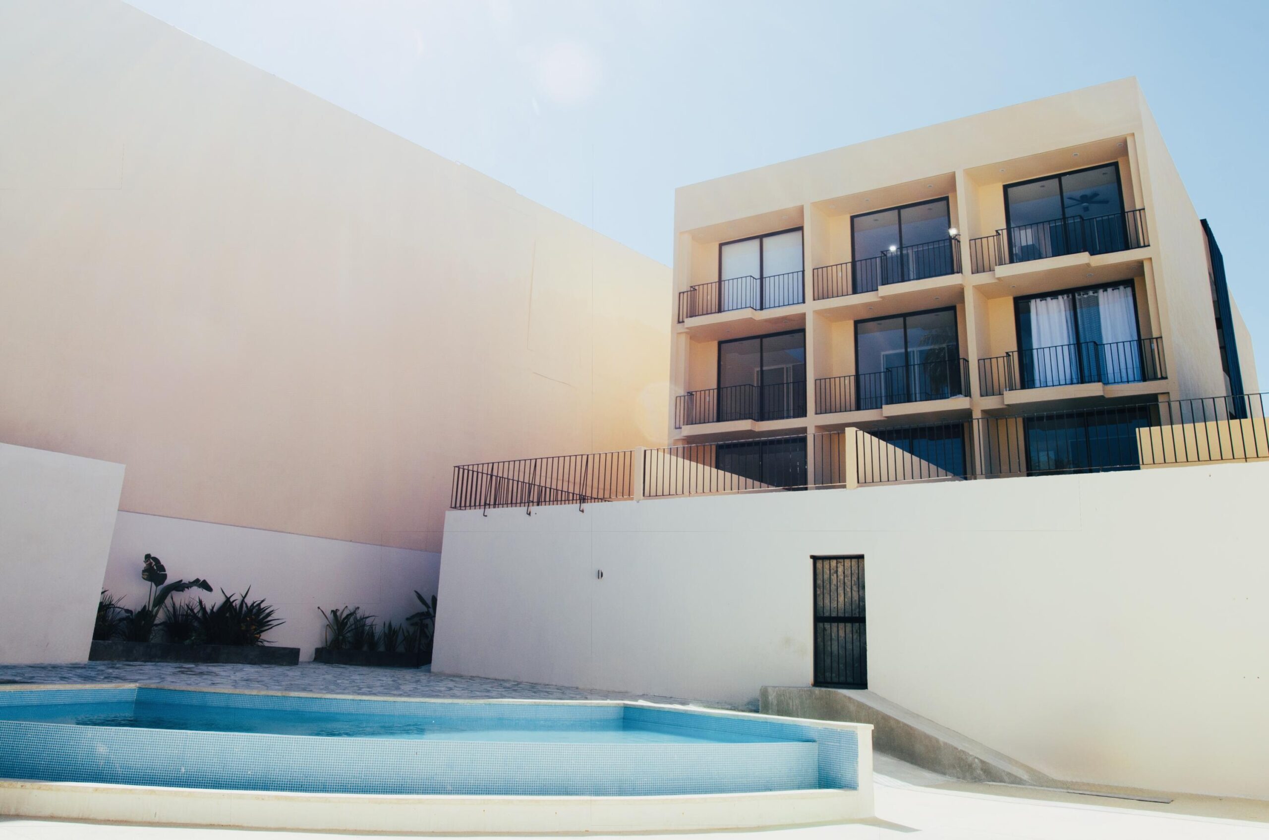 Los Cabos Aura This is the smallest residence in the entire development, designed to offer an exceptional opportunity to own a two-bedroom home within 100 m² (1,071 sqft) of interior space, plus a terrace, one parking space, and a small storage unit. It represents the best entry-level price—the most affordable option to acquire a new, modern, beachfront property. The unit features two ocean- for sale