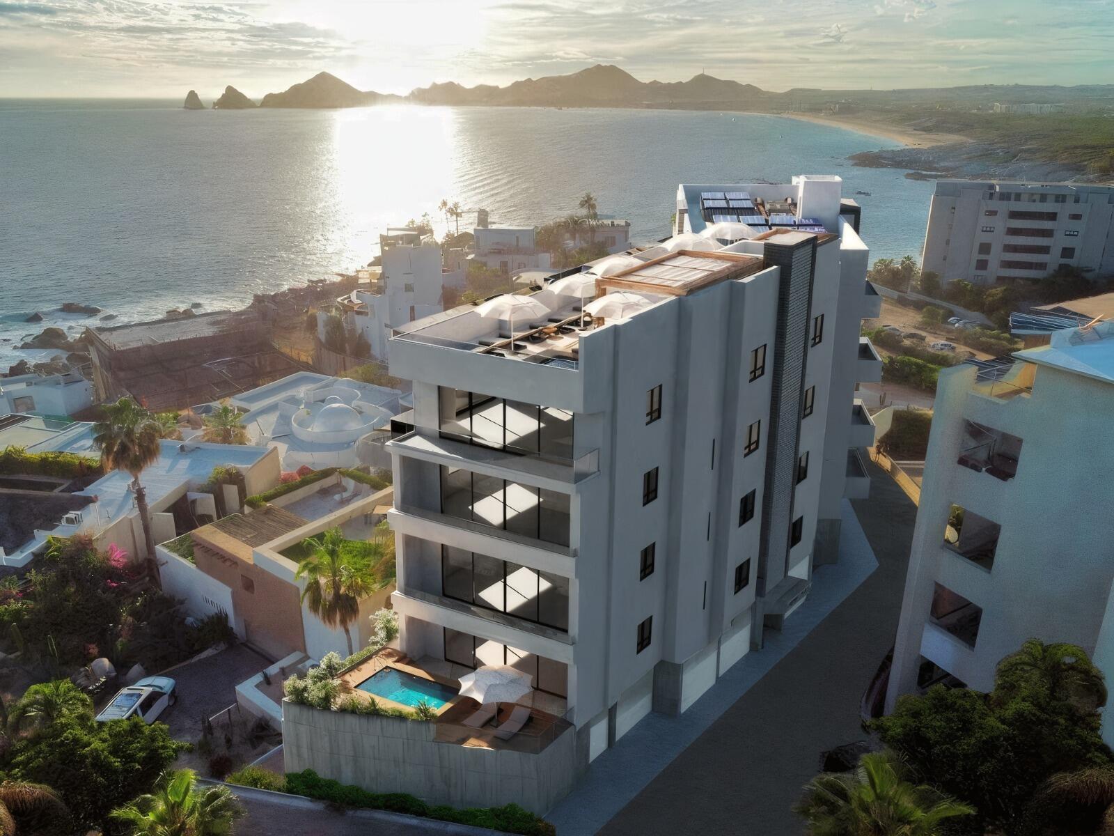 Los Cabos Cian Welcome to luxury living at its finest in this stunning Cabo San Lucas condo by Grupo Quadro. With panoramic for sale
