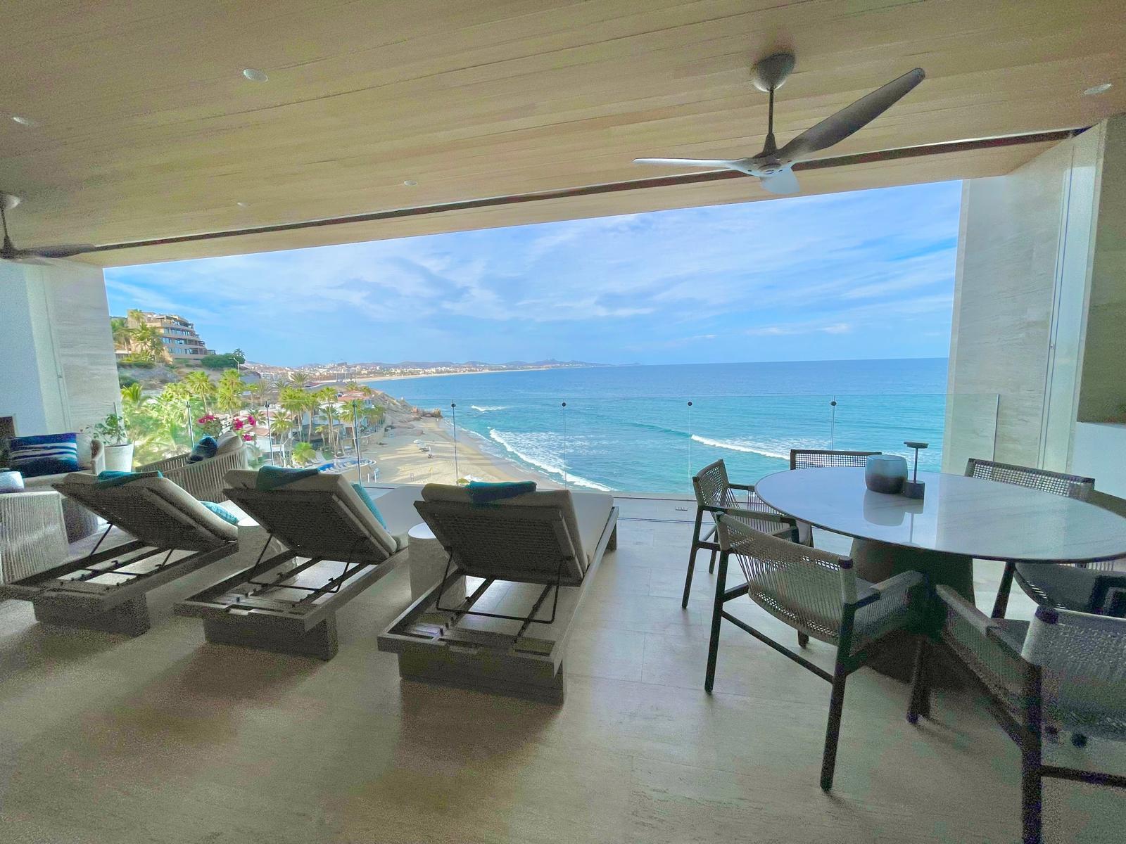 Los Cabos Cabo Costa POOL INCLUDED! This stunning 2-bedroom condo with huge deck is located on the first level in the Balandra Tower of Cabo Costa . Cabo Costa is the newest community that blends its arquitectural designs with nature. This unit has been meticulously designed and comprises two end-suite bedrooms. The property interior is designed in neutral tones to create a modern, welcoming and luxurious home yet retaining its original features. Amenities such as a Club House, Infinity pool, Gym, sundeck, Kids area, Jacuzzi, Wetbar, Snackbar & Massage area. for sale