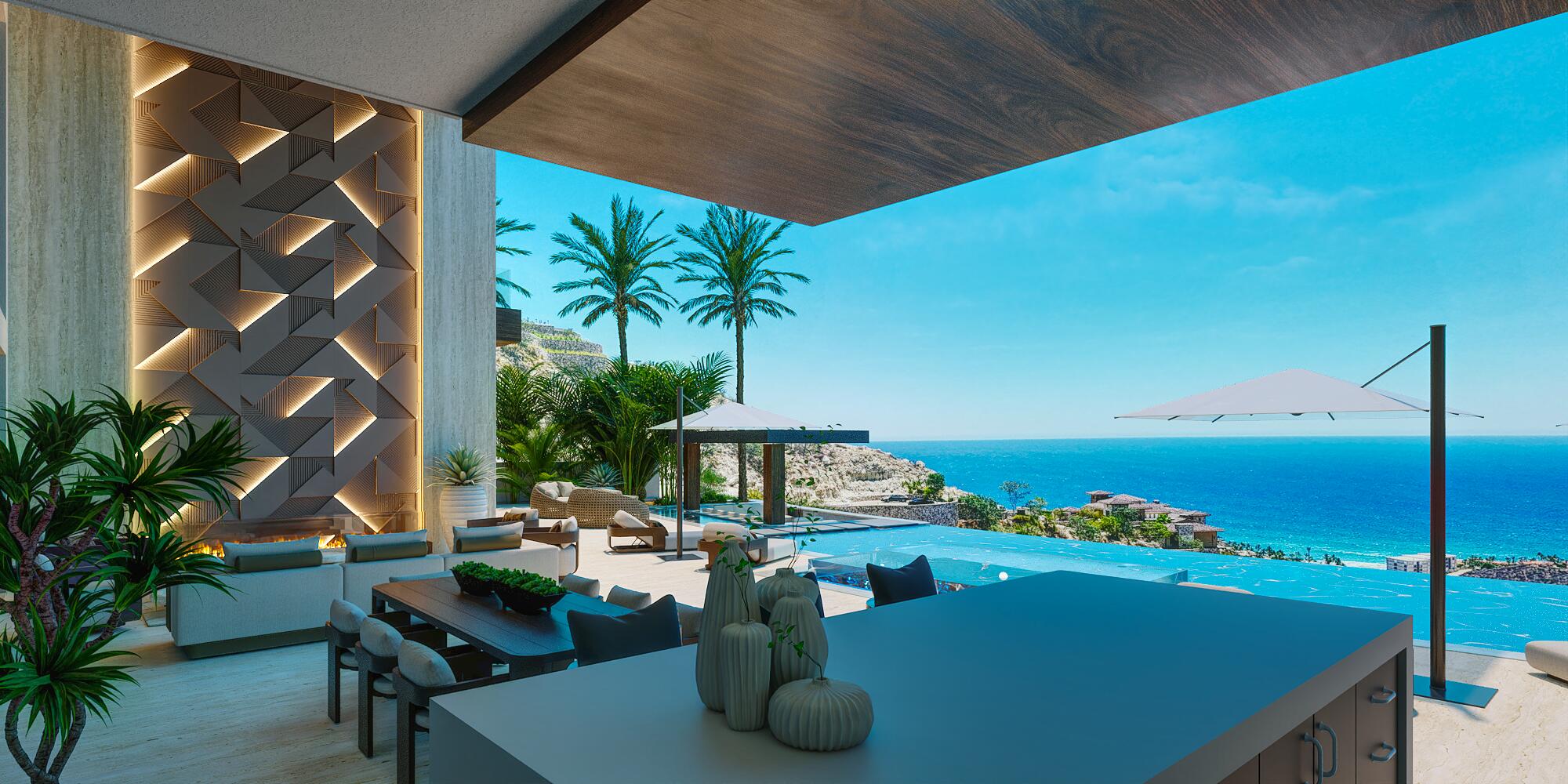 Los Cabos Section 1- Las Colinas A true one-of-one, The Nivel Estate is a bold architectural statement where scale, craftsmanship, and innovation converge. Spanning 18,000 square feet of seamless indoor-outdoor living, the home was recently featured in The Wall Street Journal. Perched atop Querencia Golf and Beach Club, it commands sweeping 270-degree – Querencia Colinas 75, San Jose Corridor, San Jose Corridor, BS