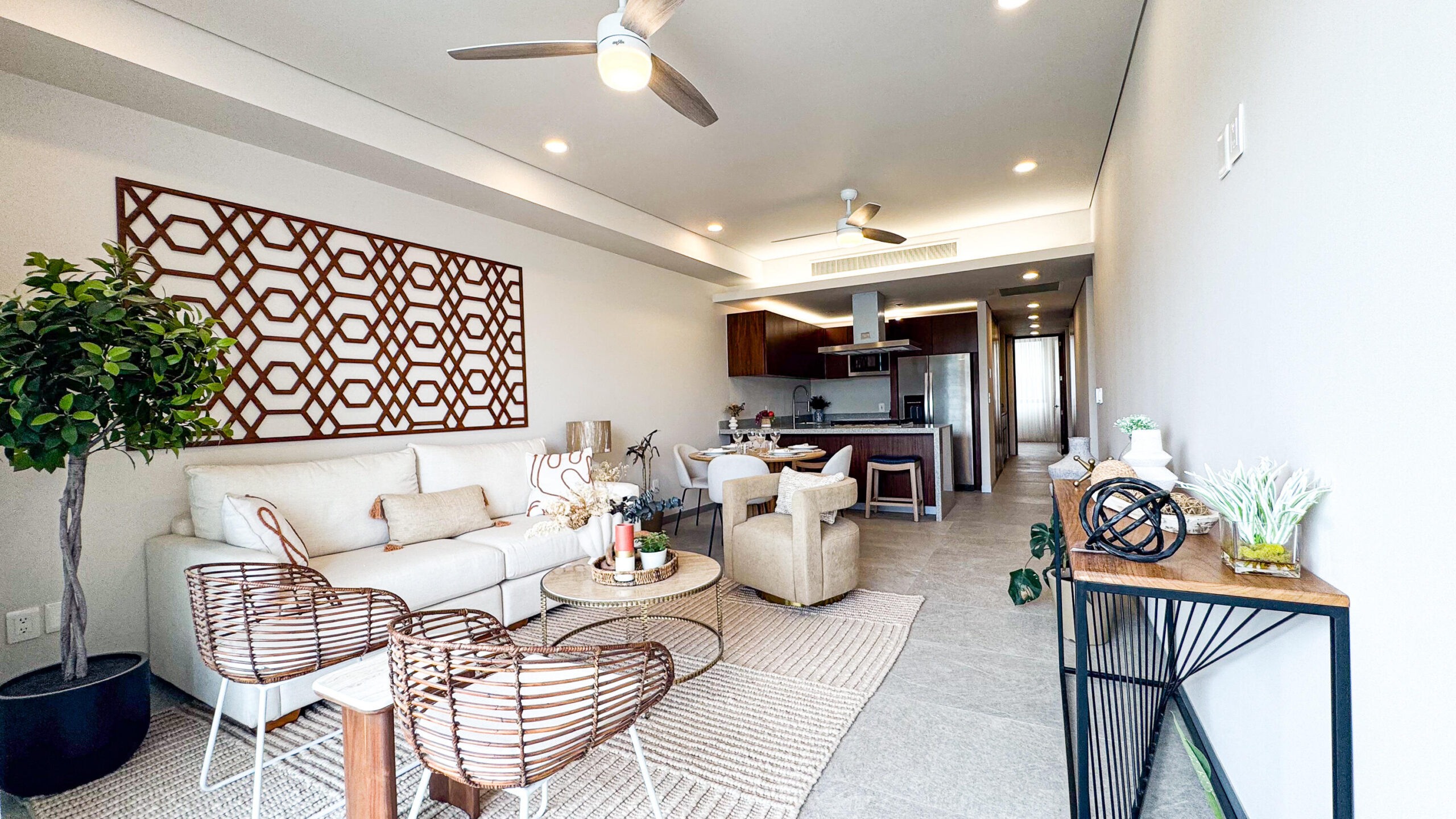 Los Cabos Centro Residence D-1 is the fully completed showroom residence at Park Cabo, available for showings and purchase. While this unit is completed and available to experience firsthand, the remainder of the development is currently under construction and scheduled for delivery in July 2026; therefore, the project is categorized as pre-construction.Located in the heart of downtown Cabo San Lucas, Park Cabo Residences offers unmatched walkability just minutes from the marina, restaurants, nightlife, shopping, and local attractions. This boutique development blends modern design, comfort, and lifestyle in one of Cabo's most desirable investment locations.Residence D-1 is a unique 3-bedroom lock-off condo thoughtfully designed for maximum flexibility and income potential. Owners have the ability to use the residence as a full-time home or separate it into independent living spaces, making it ideal for short-term rentals, vacation use, dual occupancy, or investment purposes in Cabo's thriving rental market.The development features a beautifully designed resort-style swimming pool, covered parking, pet-friendly areas, and inviting common spaces that create a relaxed yet sophisticated atmosphere.One of the property's standout features is its private rooftop terrace, offering additional outdoor living space perfect for entertaining, relaxing, or enjoying Cabo's – S/N Niños Heroes, Cabo San Lucas, BS