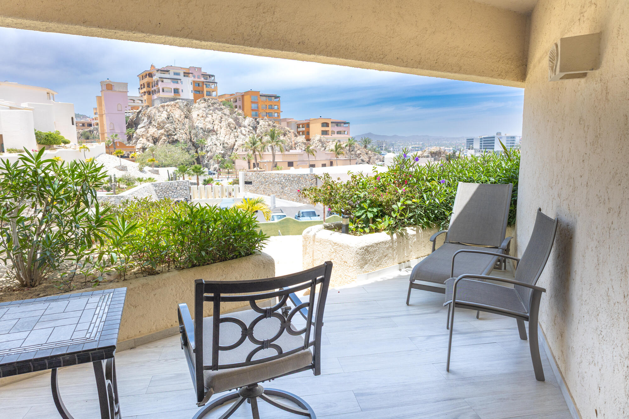 Los Cabos Aura This is the smallest residence in the entire development, designed to offer an exceptional opportunity to own a two-bedroom home within 100 m² (1,071 sqft) of interior space, plus a terrace, one parking space, and a small storage unit. It represents the best entry-level price—the most affordable option to acquire a new, modern, beachfront property. The unit features two ocean- for sale