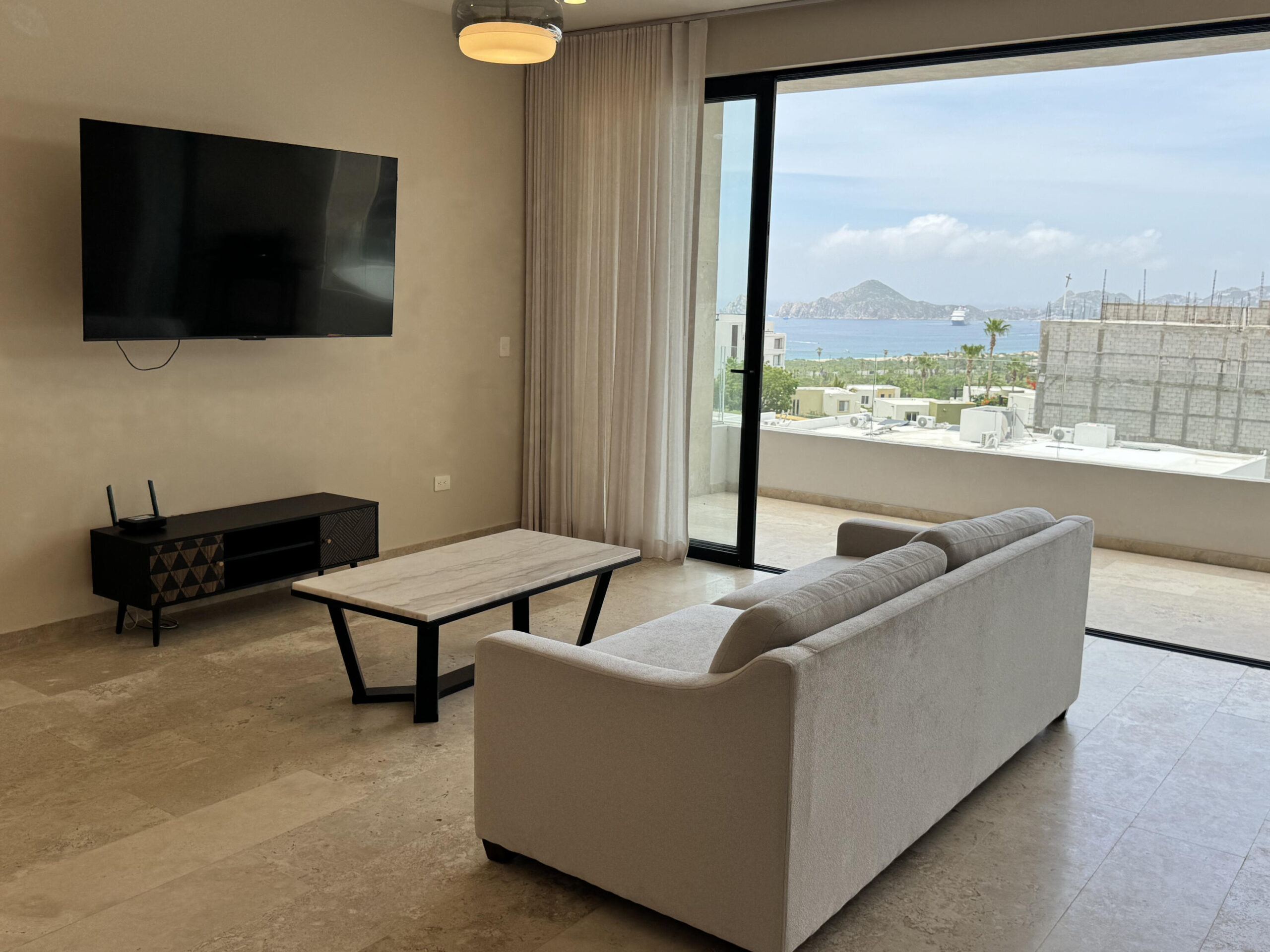 Los Cabos Cabo Costa POOL INCLUDED! This stunning 2-bedroom condo with huge deck is located on the first level in the Balandra Tower of Cabo Costa . Cabo Costa is the newest community that blends its arquitectural designs with nature. This unit has been meticulously designed and comprises two end-suite bedrooms. The property interior is designed in neutral tones to create a modern, welcoming and luxurious home yet retaining its original features. Amenities such as a Club House, Infinity pool, Gym, sundeck, Kids area, Jacuzzi, Wetbar, Snackbar & Massage area. for sale